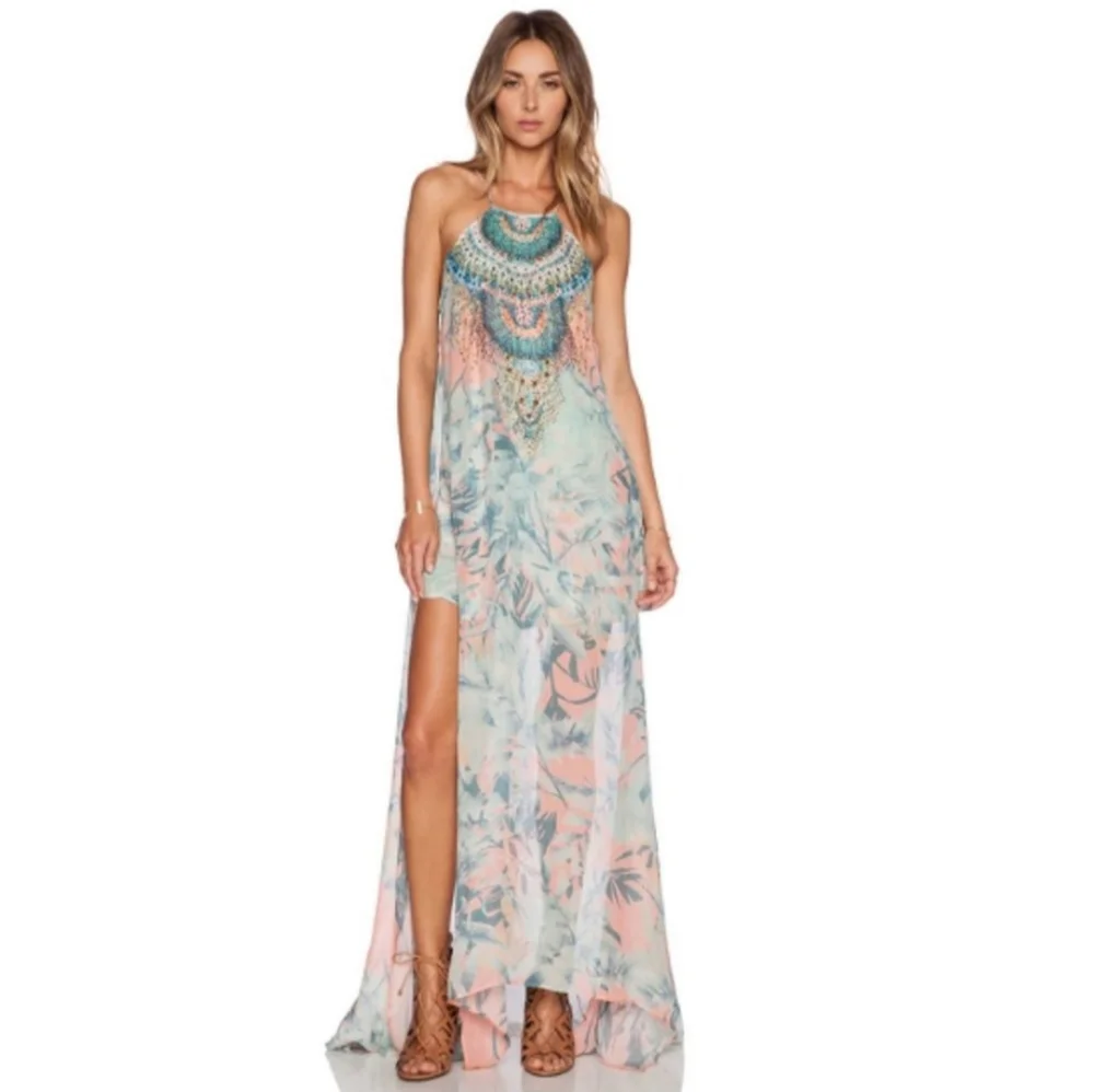 CAMILLA Garden of Dreams Sheer Overlay Maxi *Size 2* - Picture 1 of 7